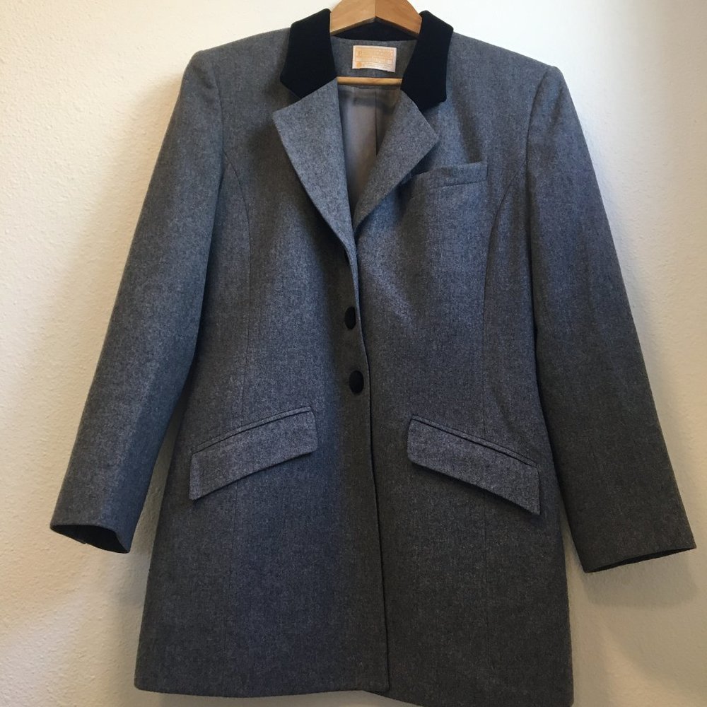 Vintage Pendleton Wool Grey Longline Blazer